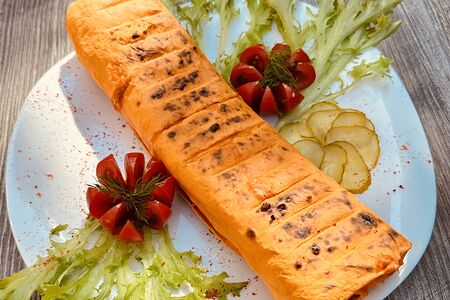 Шаурма Свиная в сырном лаваше на углях