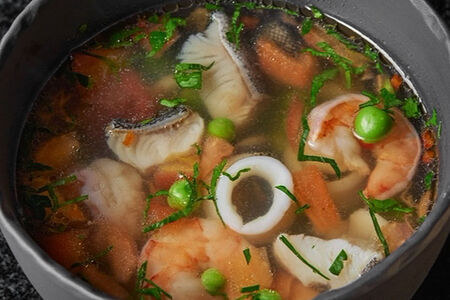 Суп с морепродуктами