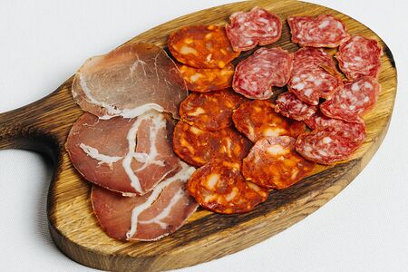 Тарелка испанских колбас