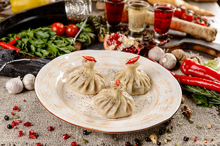 Хинкали с грибами