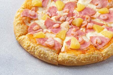 Пицца Гавайская на толстом с сыром