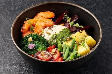 Поке с креветками