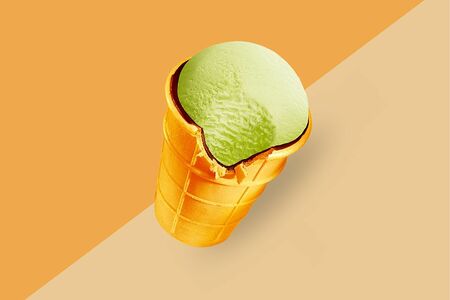 Вафельный стаканчик Золотой стандарт фисташковый