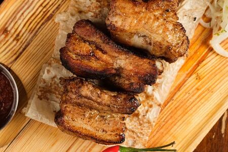 Шашлык из ребра свинины