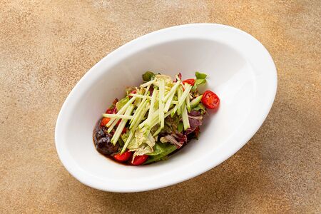 Теплый салат с печенью