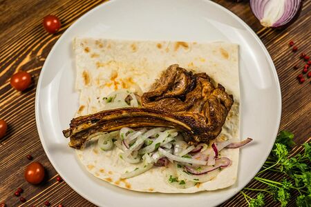 Шашлык из баранины корейки