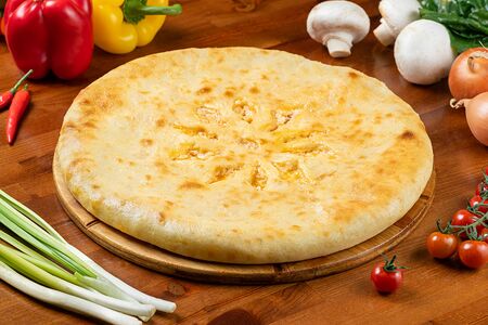 Пирог с курицей и сыром