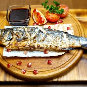 Сибас на мангале