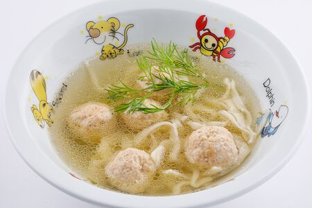 Куриный суп с фрикадельками