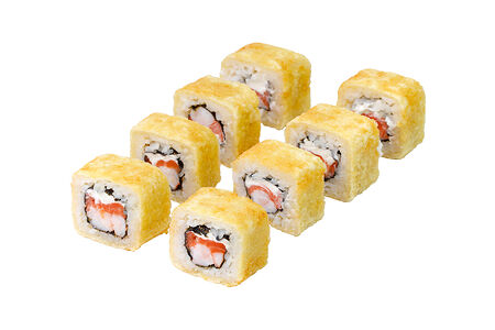 Лосось и креветка в темпуре