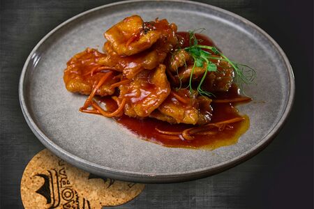 Куриное филе в кисло-сладком соусе