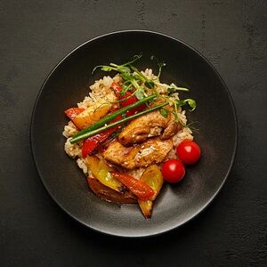 Тяхан с курицей