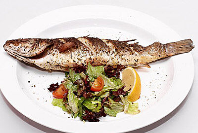 Сибас жареный (1шт)