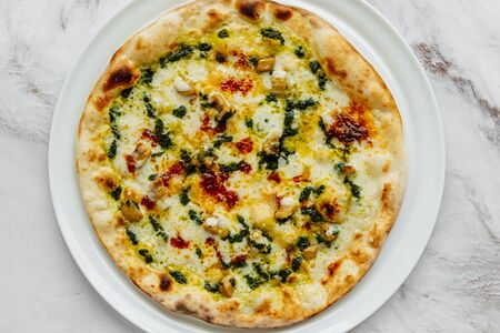 Фокачча с белыми грибами