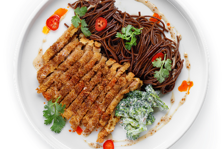 Вок с хрустящим цыплёнком