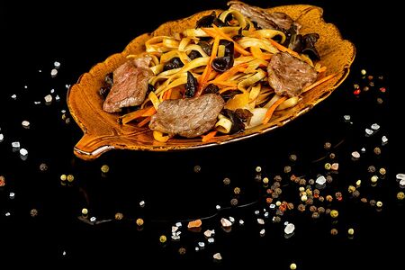 Удон с говяжьей вырезкой