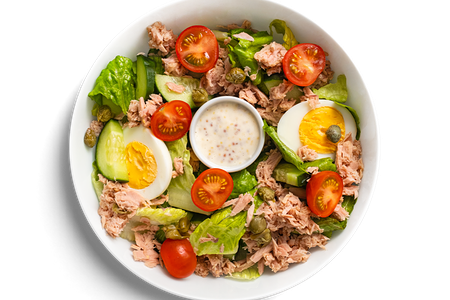 Салат с тунцом и яйцом