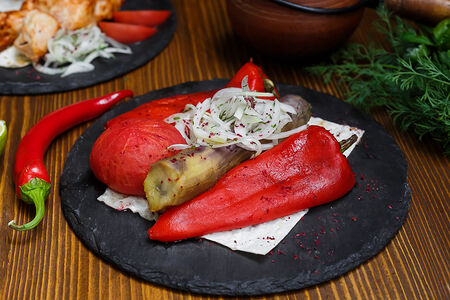 Овощи на мангале