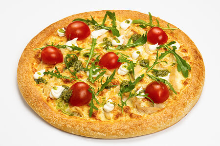 Пицца Цыпленок с соусом песто классическая