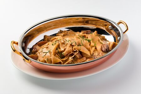 Паппарделле с белыми грибами