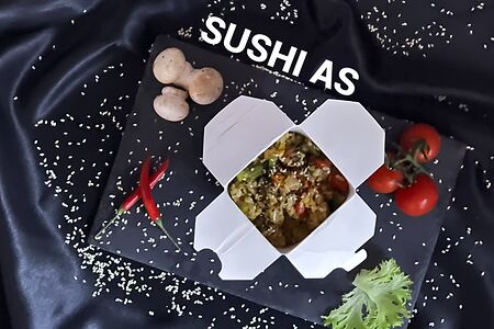 Удон с курицей