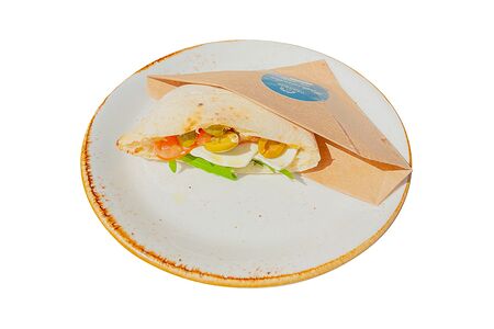 Паноццо с овощами и сыром