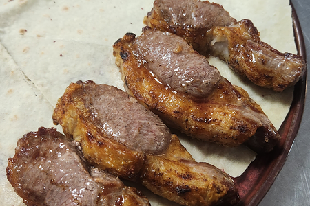 Баранья мякоть на мангале