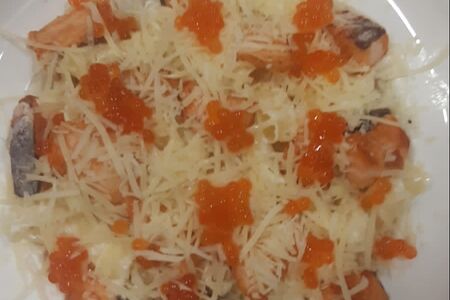 Паста с лососем в сливочном соусе