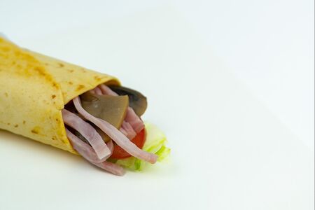 Мастер-ролл с ветчиной и грибами