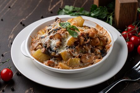 Куриное филе с грибами