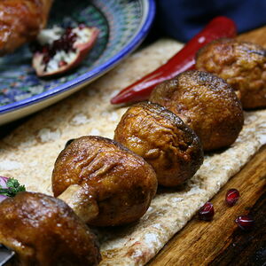 Шампиньоны на углях