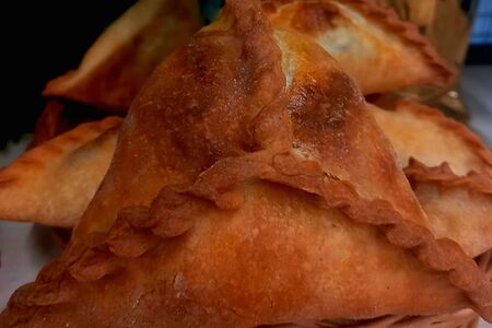 Треугольник с телятиной и с картофелем