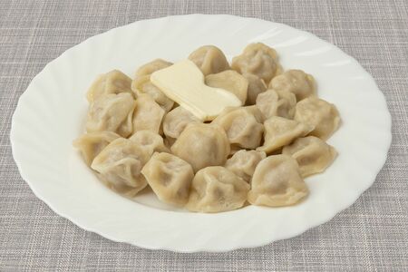 Пельмени домашние с маслом