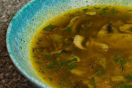 Постный грибной суп