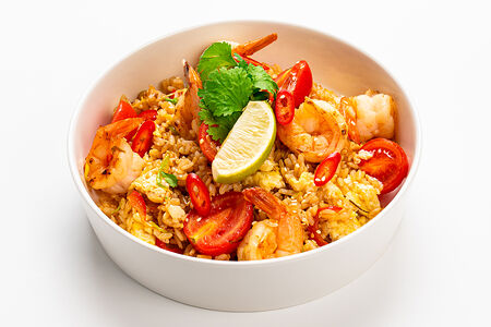 Вок Бангкок с креветками