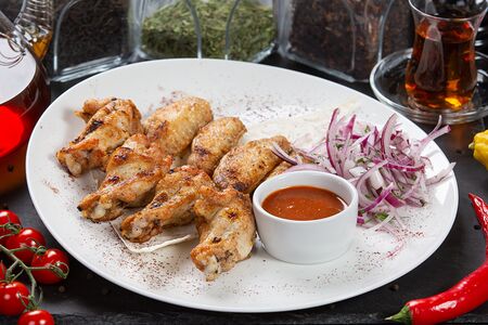 Шашлык из куриных крылышек