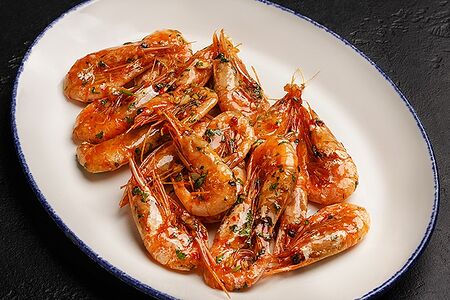 Жареные креветки