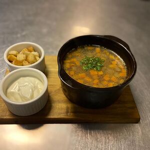 Суп из белых грибов и индейки