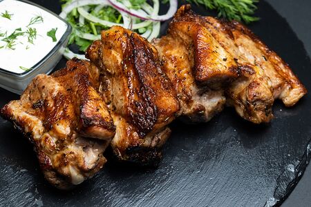 Ребра свиные на углях