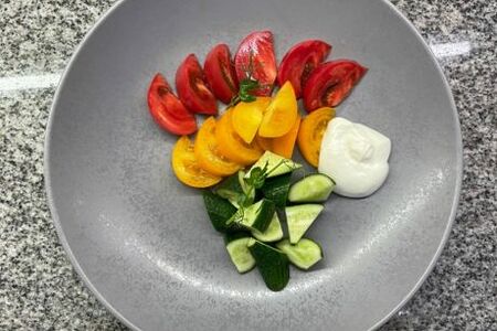 Салатик овощной Светофор