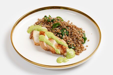 Куриное филе с гречкой