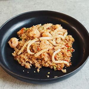 Рис с морепродуктами