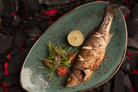 Сибас на гриле