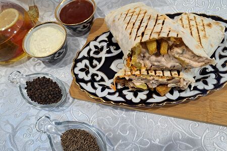 Шаурма с картофелем фри