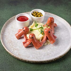 Сосиски с пюре