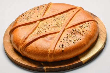 Пирог с мясом и луком