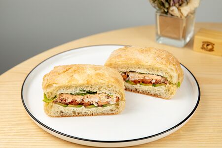 Чиабатта с крабом