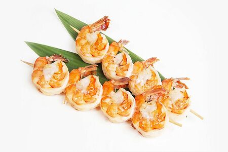 Шашлычок из креветок