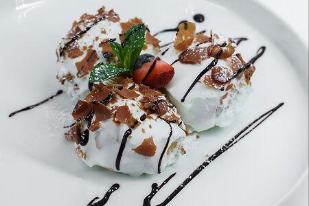 Профитроли с белым шоколадом