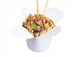 Удон в грибном соусе